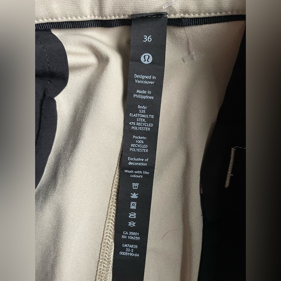 Lululemon Commission Classic-Fit Short 9" *Warpstreme | men’s size 36 - Picture 4 of 7